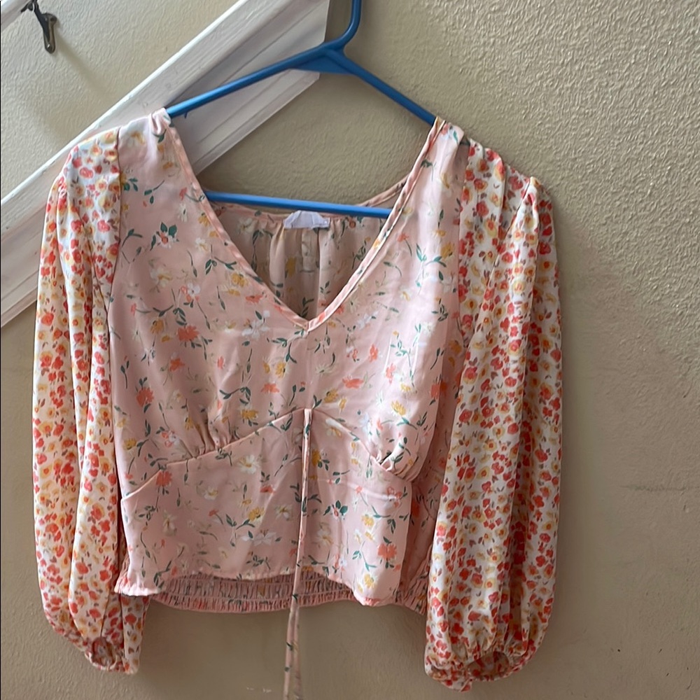 Senna Sky Floral Pink Women's Top